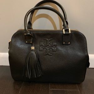 Tory Burch black Thea triple compartment bag
